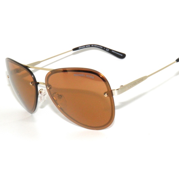 Michael Kors La Jolla 1026 Gold Brown Sunglasses - Picture 1 of 5